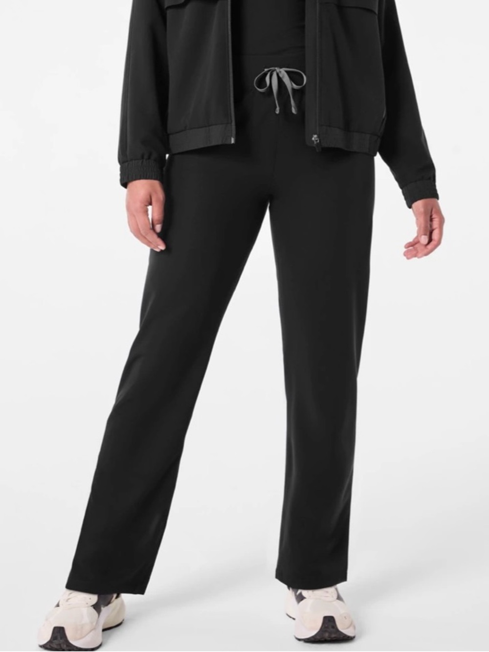 Figs Scrubs Livingston High-Rise Straight Leg Pants Black size Medium Petite